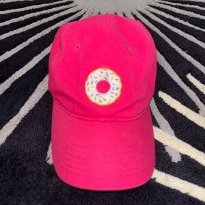 Spencer's Pink Donut Embroidered Hat